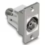 DeLOCK 90882 toma IEC F plata blanco 75 Ω