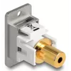 DeLOCK 90884 base de toma de 3,5 mm plata blanco conector hembra