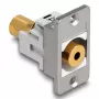 DeLOCK 90884 base de toma de 3,5 mm plata blanco conector hembra