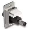 DeLOCK módulo Keystone 90885 plano negro plata blanco DC 5,5 x 2,1