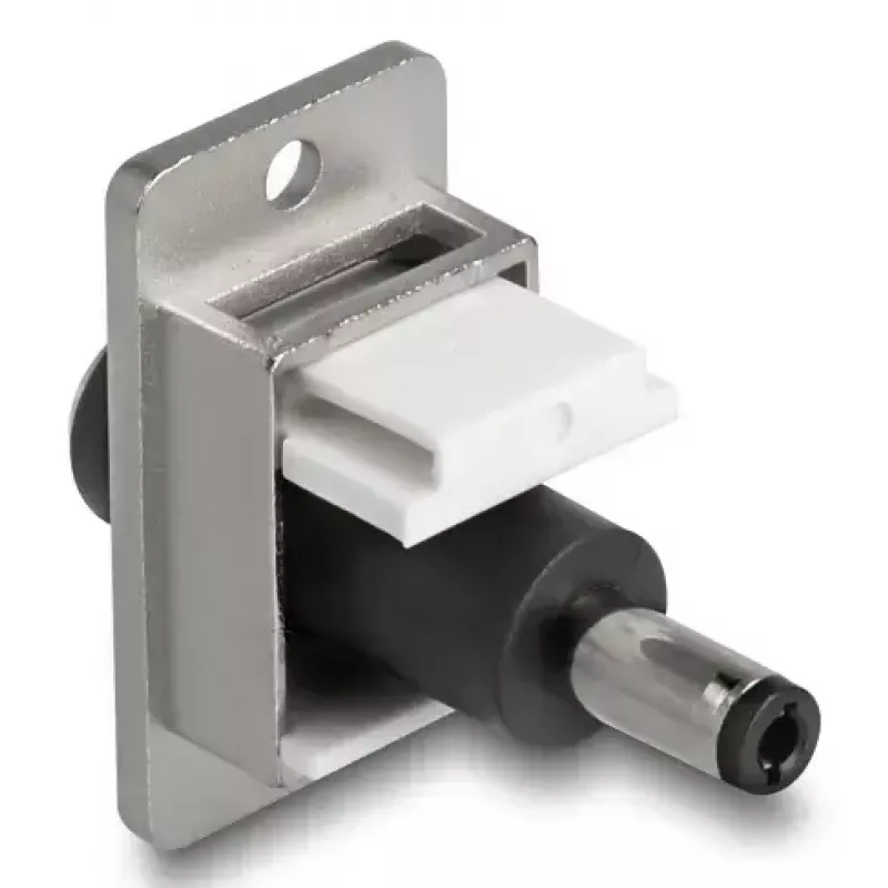 DeLOCK módulo Keystone 90885 plano negro plata blanco DC 5,5 x 2,1