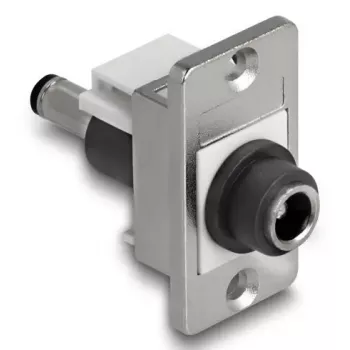 DeLOCK módulo Keystone 90885 plano negro plata blanco DC 5,5 x 2,1