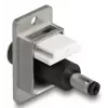 DeLOCK módulo Keystone 90886 plano negro plata blanco DC 5,5 x 2,5