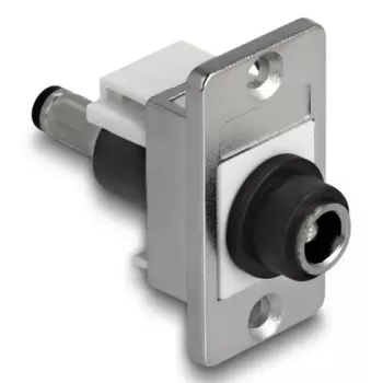 DeLOCK 90887 módulo Keystone plano negro plata blanco DC 5,5 x 2,5