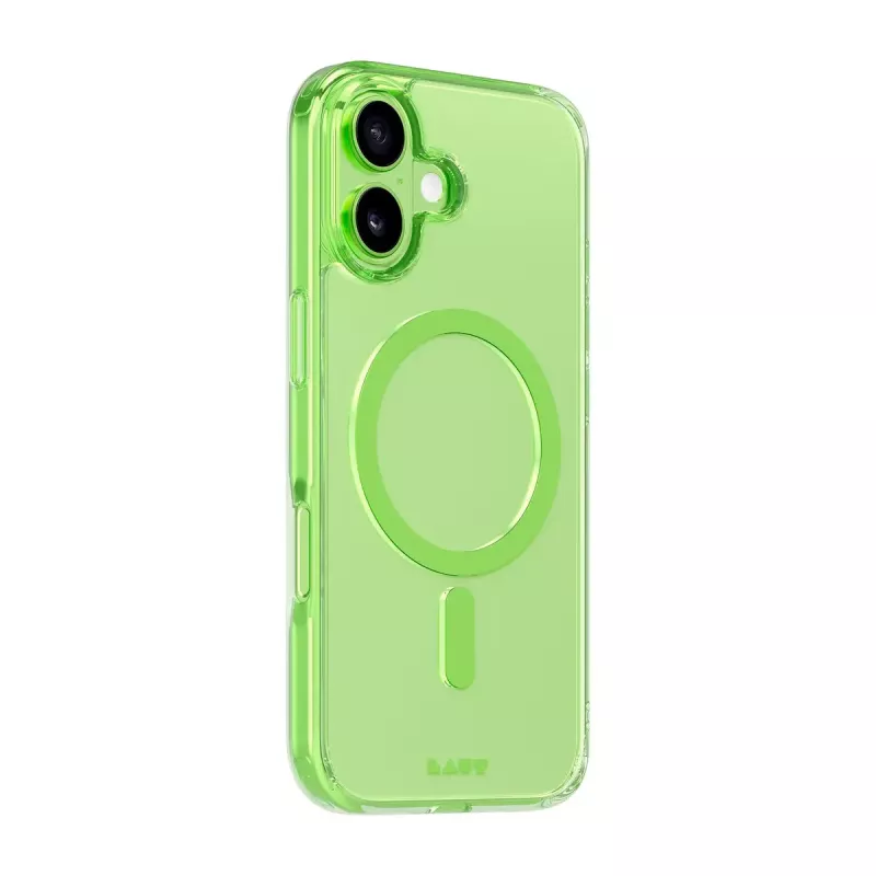 Funda LAUT CRYSTAL FLURO iPhone 17 Verde claro 16 cm