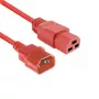 Cable de alimentación ACT C14 a C21 IEC60320, rojo, 2 m, 250 V 10 A