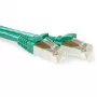 ACT verde 15 m cable de red LSZH SFTP CAT6A, sin lengüeta con conectores macho RJ45