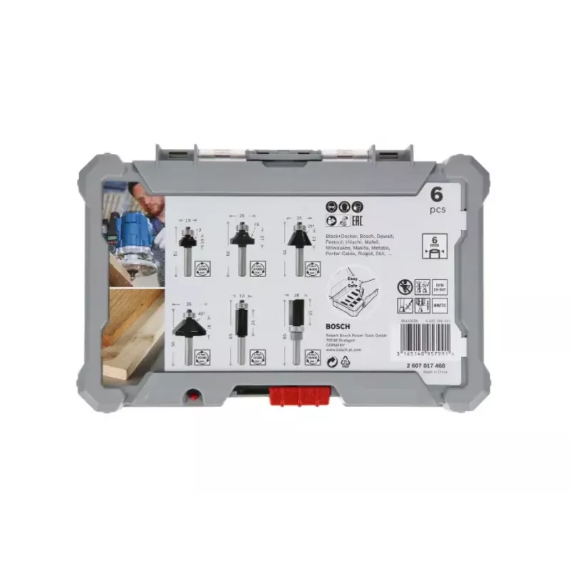 Bosch 2 607 017 470 juego de 6 fresas