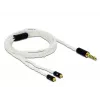 Cable de audio DeLOCK 85846 1,2 m 4,4 mm 2x MMCX blanco