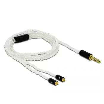 Cable de audio DeLOCK 85846 1,2 m 4,4 mm 2x MMCX blanco
