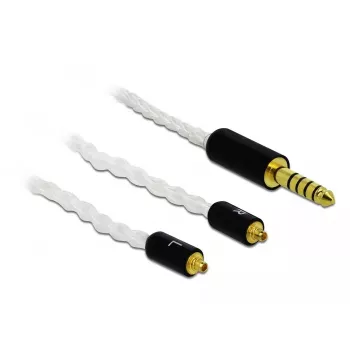 Cable de audio DeLOCK 85846 1,2 m 4,4 mm 2x MMCX blanco