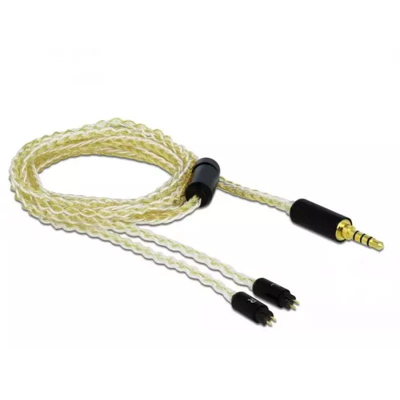 Cable de audio DeLOCK 85849 1,25 m 3,5 mm blanco