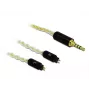 Cable de audio DeLOCK 85849 1,25 m 3,5 mm blanco