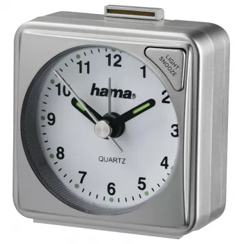 Despertador de cuarzo Hama A50 plateado