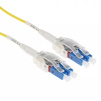 Cable de fibra óptica monomodo 9/125 OS2 Polarity Twist de 25 metros ACT con conectores LC