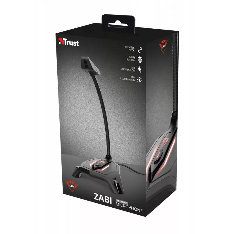 Micrófono para PC Trust GXT 215 Zabi negro