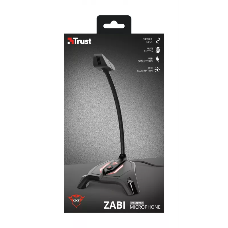 Micrófono para PC Trust GXT 215 Zabi negro