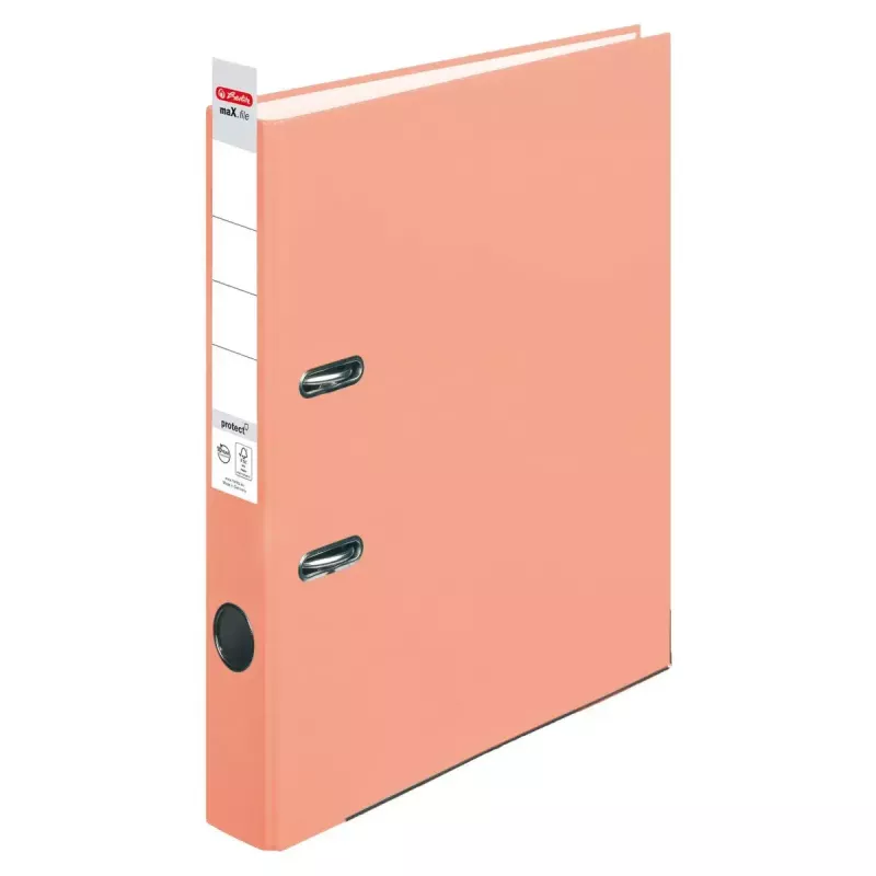 Archivador de anillas Herlitz maX.file A4 naranja