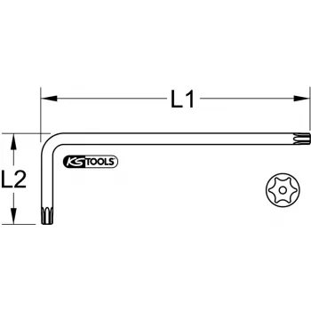 Llave en L Torx KS Tools 151.2251