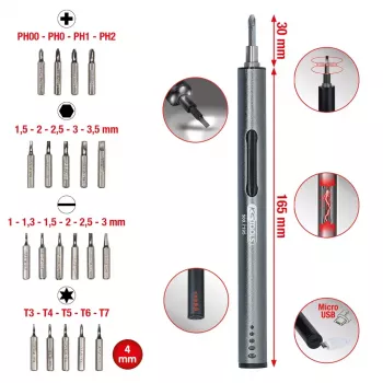 KS Tools 500.7195 destornillador de precisión inalámbrico USB