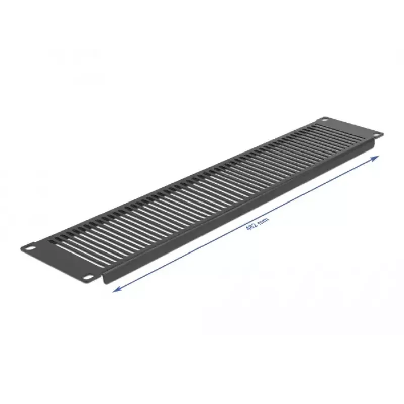 Panel ciego ventilado DeLOCK panel para armario de red de 19