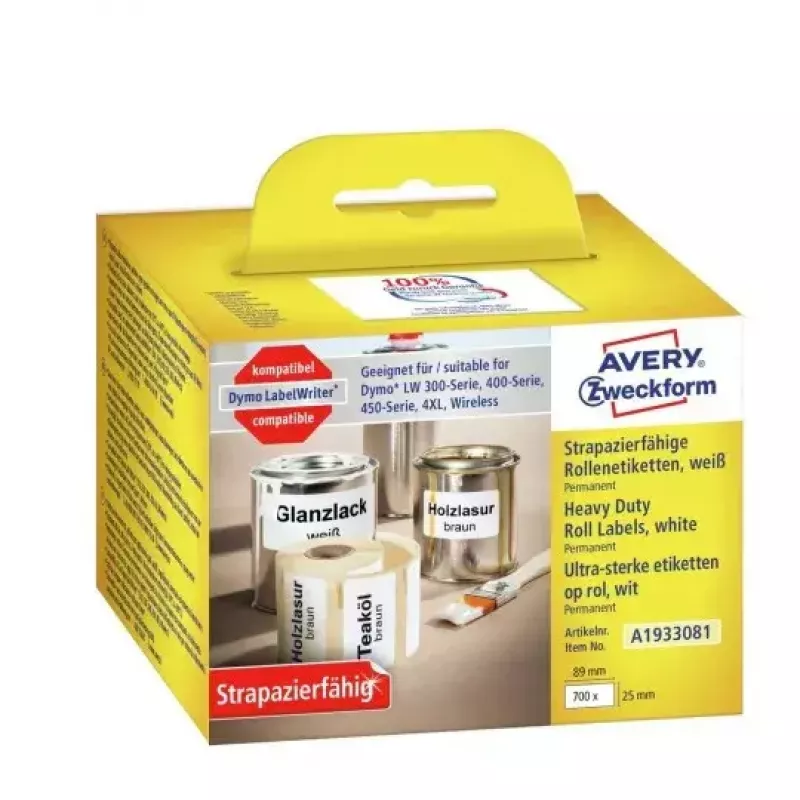 Etiqueta autoadhesiva rectangular Avery A1933081