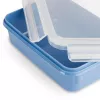 Set de recipientes para conservas EMSA Clip & Close rectangular azul 4 uds.