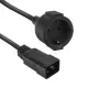 Cable de alimentación ACT C20 CEE 7/3 negro 0,2 m 230 V 16 A