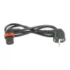 ACT Cable de alimentación conector CEE 7/7 (acodado) – C13 IEC Lock (acodado a la derecha) negro 1 m, EL446S