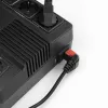 ACT Cable de alimentación conector CEE 7/7 (acodado) - C13 IEC Lock (acodado hacia arriba) negro 3 m, EL456S