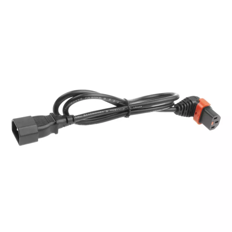 ACT Cable de alimentación C14 - C13 IEC Lock (acodado) negro 3 m, PC2052