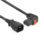 ACT Cable de alimentación C14 - C13 IEC Lock (acodado) negro 2 m, PC2045