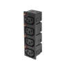 ACT C13 IEC Lock Net Entree (4 salidas) - negro, PA135015BK4