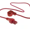 ACT Cable de alimentación conector principal CEE 7/7 (acodado) – C15 rojo 1,5 m