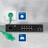 ACT Cable de alimentación CEE 7/7 conector macho (acodado) - C15 verde 1,5 m