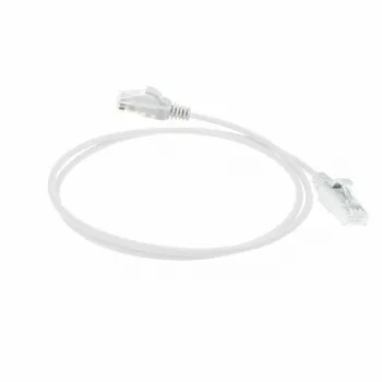 ACT Blanco 7 metros Cable de red LSZH U/UTP CAT6 Datacenter Slimline con conectores RJ45
