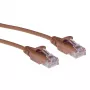 ACT Marrón 5 metros Cable de red LSZH U/UTP CAT6 Datacenter Slimline con conectores RJ45