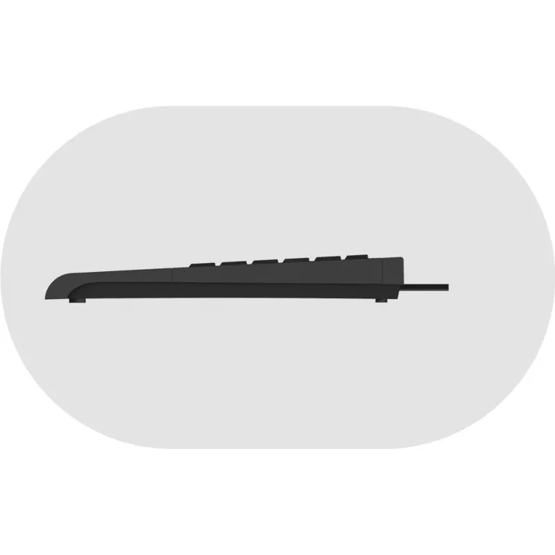 KeySonic ACK-3410 (UK) Teclado Home USB QWERTY UK English Negro