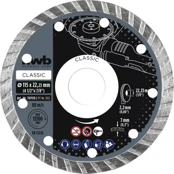 Disco de sierra circular KWB 797870 23 cm para mármol y azulejo