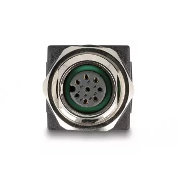 DeLOCK Adaptador M12 codificación A conector hembra de 8 polos a conector hembra RJ45 recto