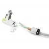 ACT conector RJ45 CAT6A apantallado para terminación en campo, sin herramientas, 4PPoE 100W