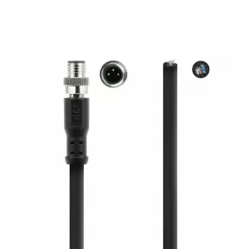 ACT Industrial cable de sensor de 1,50 metros M8A 3 polos conector macho a extremo abierto, cable TPE Ultraflex Xtreme, apantallado