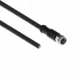 ACT Industrial cable de sensor de 3,00 metros M8A 3 polos conector hembra a extremo abierto, cable TPE Ultraflex Xtreme, apantallado