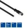 ACT Industrial cable de sensor de 5,00 metros M8A 3 polos conector hembra a extremo abierto, cable TPE Ultraflex Xtreme, apantallado