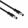 ACT Industrial cable de sensor de 1,50 metros M8A 4 polos conector macho a conector macho M8A 4 polos, cable TPE Ultraflex Xtreme, apantallado
