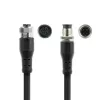 ACT Industrial cable de sensor de 5,00 metros M12A 4 polos conector macho a conector hembra M12A 4 polos, cable TPE Superflex Xtreme, apantallado