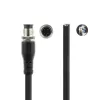 ACT Industrial cable de sensor de 1,50 metros M12A 4 polos conector macho a extremo abierto, cable TPE Superflex Xtreme, apantallado