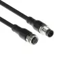 ACT Industrial cable de sensor de 3,0 metros M12A 5 polos conector macho a conector hembra M12A 5 polos, cable TPE Superflex Xtreme, apantallado