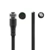 ACT Industrial cable de sensor de 3,00 metros M12A 5 polos conector macho a extremo abierto, cable TPE Superflex Xtreme, apantallado