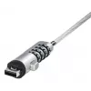 Candado de cable USB Hama plateado, transparente 1,8 m